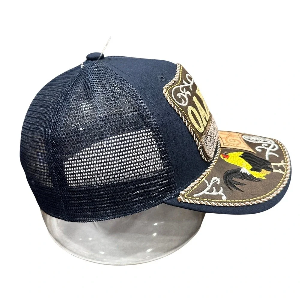 Oaxaca Trucker Hat Cap Snapback‎ Adjustable Navy Blue New